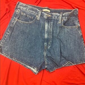 Levi's Blue Jean Shorts High-Waisted Vintage Style